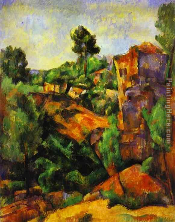 Canyon of Bibemus painting - Paul Cezanne Canyon of Bibemus art painting